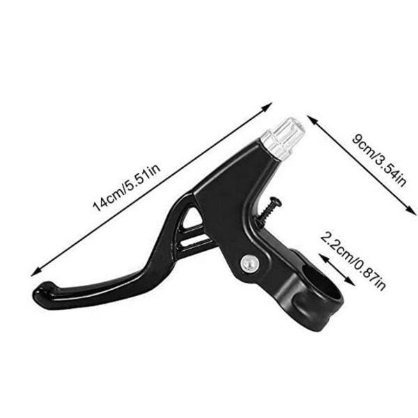 #Par Universal Alloy Sykkelbremsehendler Bremsespakgrep MTB Sykkelbremsehendler Bremsespak for landeveissykkel MTB Styre 22mm Diameter (Svart)#