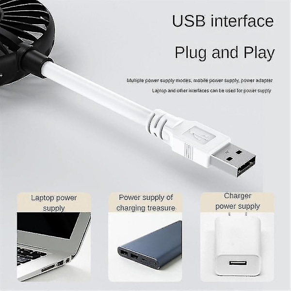 Liten Fläkt Usb Fläkt Liten In-line Tyst Kontorsbord Liten Fläkt Usb Fläkt Kontorsfläkt