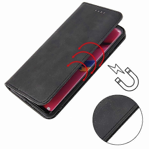 LG G8 ThinQ Vasikannahkakuvioinen magneettinen vaakasuuntainen läppäkotelo pidikkeellä, korttipaikoilla ja lompakolla g20243066976
