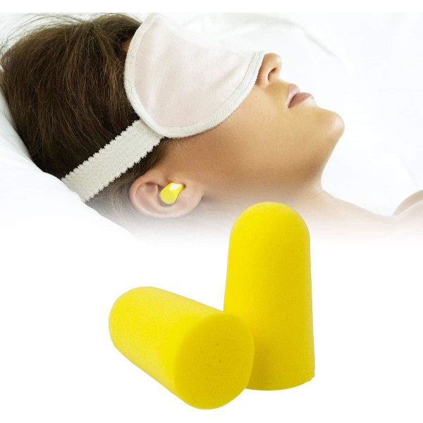 *Foam Earplugs (20 Pairs), Noise Canceling Earplugs for Sleeping, Studying, Working, Traveling, Projects, Construction*