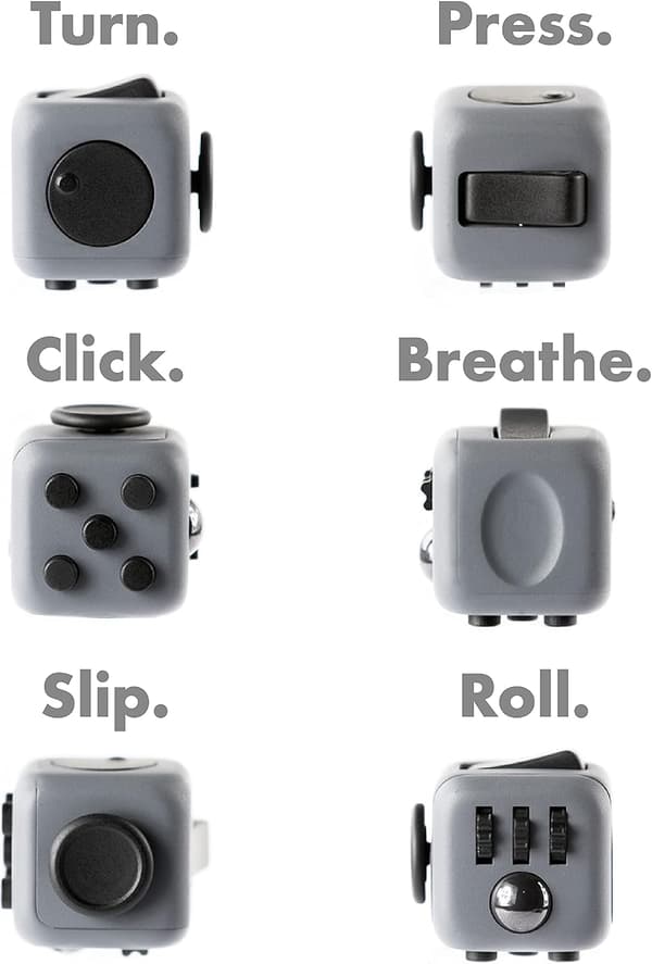 *Fidget Cube Anti Stress til Voksne Børn - Fidget Legetøj Anti Str*