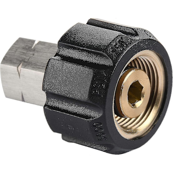 Högtryckstvättadapter, Metrisk M22 Hona Till 1/4 Tum Hona Npt-koppling, 5000 Psi