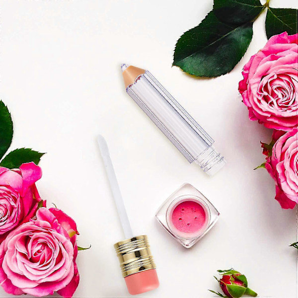 24 Stycken 5 ml Tomma Läppglansbehållare Pennformade Återfyllningsbara Läppbalsam Behållare Söta Flaskor för Kvinnor Flickor DIY Kosmetika