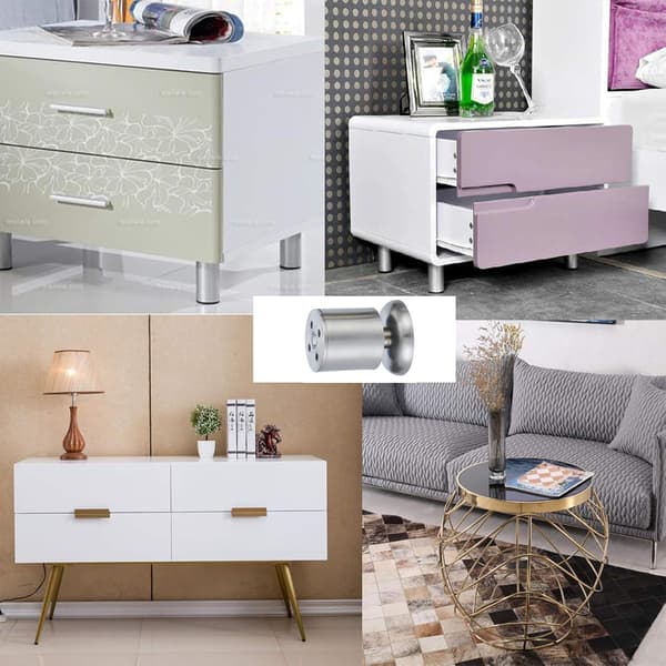 *Justerbare nivelleringsfødder i rustfrit stål 4 stk møbler sofa*
