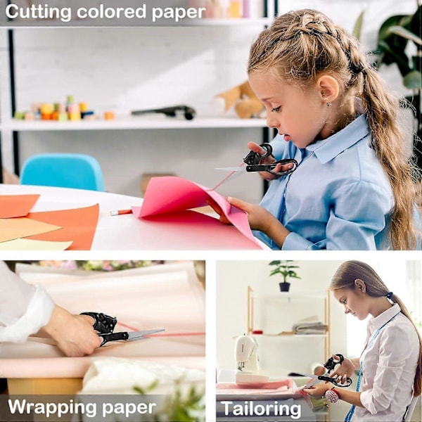 Laser-sakset, 21,5 cm (8,5 tuumaa) Ammattimaiset laserohjatut ompelusakset nopeaan suoraan leikkaukseen paperille, kankaalle, askarteluun, tarkat metalliset terävät sakset paperin leikkaamiseen