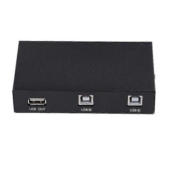 2 In 1 Ut Usb-skrivardelare, 2 Usb 2.0-portar Splitter Skrivaradapter Delningsenhet Switchbox För PC-skrivare Datorskannrar