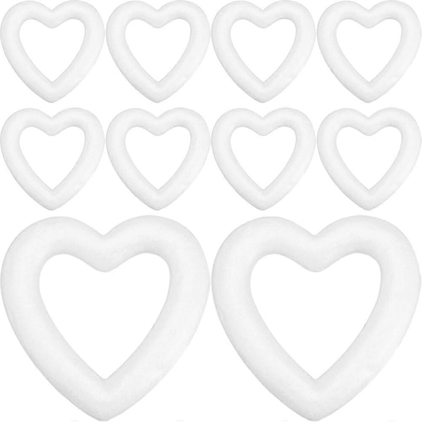 10 stk. Skumkrans Form Hjerteformet Skumkrans Hjertekrans Skumkrans DIY Forsyninger