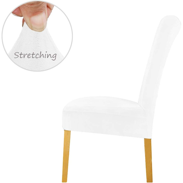 Sammetsöverdrag för stol, stretchig spandex med elastisk band, Velvet Lady