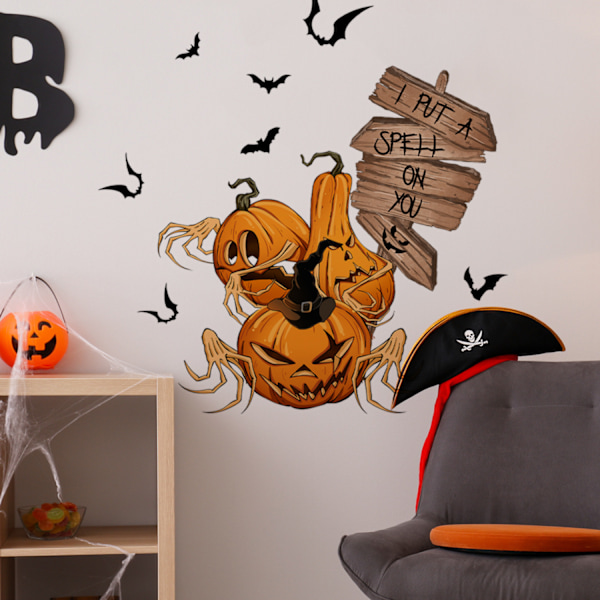 #Halloween-seinätarrat, 30 x 60 cm, 2 kpl pakkaus#
