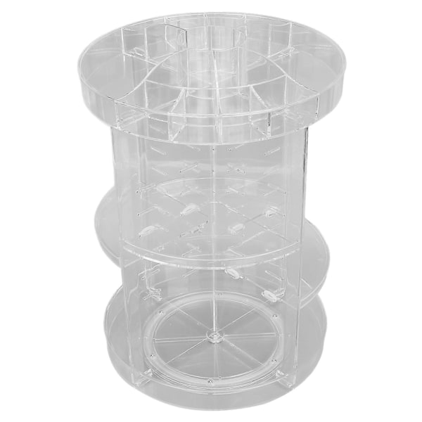 360 Graders Roterende Makeup Organizer Stor Kapacitet Multi Gitre Klar Kosmetik Opbevaringsdisplay
