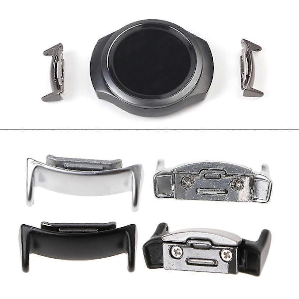 2st Rostfritt Stål Klockarmbandsanslutning Adapter 20mm För Samsung Gear S2 Rm-720