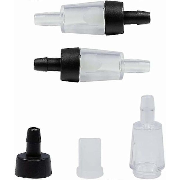 Akvarium Luftpump Backventiler 40 Stycken Akvarium Envägs Backventiler Akvarium Backventil Envägs Plast Backventil,