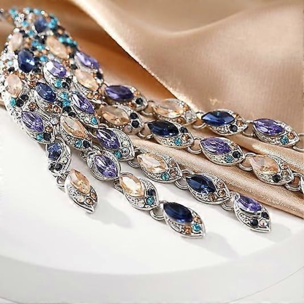 Rhinestone Påfugl Kvaster Broche Pins til Kvinder Mode