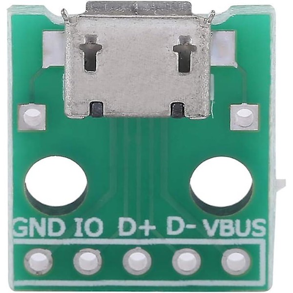 10 st Micro USB till DIP Hona Adapter 5 2.54mm Pitch-Micro USB Lödning (Grön)