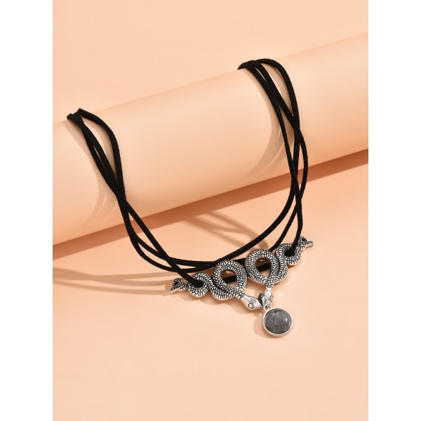 #Labradorit Orm Choker Halsband Choker Halsband Orm Halsband Häxigt Gotiskt Halsband#