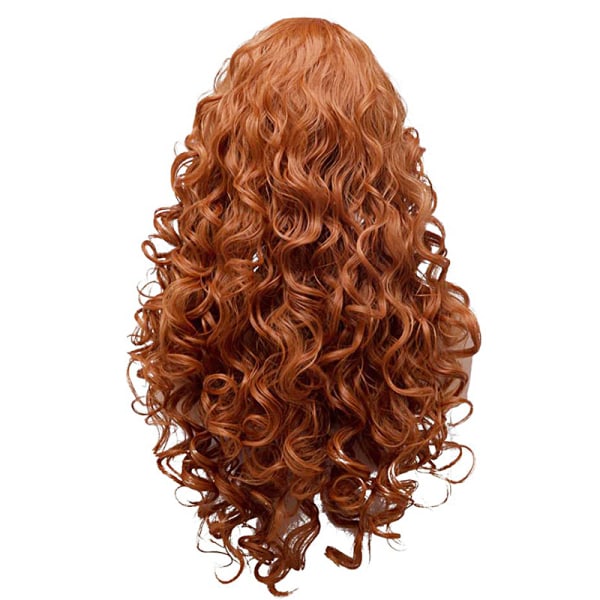 #Långt lockigt fluffigt vågigt peruk cosplay peruk#