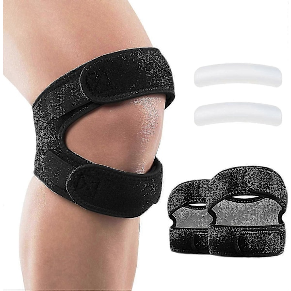Knäskydd med Patellarsena-Stöd, 2-pack, Smärtlindring för Knä och Patellarsena för Män & Kvinnor