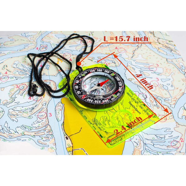 Kompass Vandring Backpacking Kompass | Avancerat scoutkompassläger