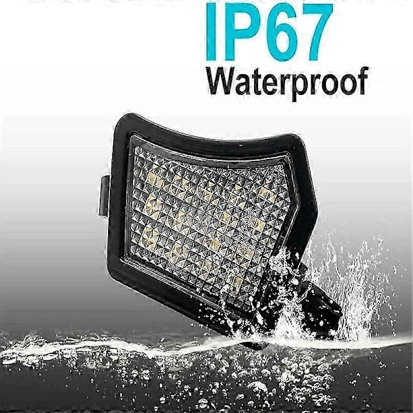 Bil Frontdør Spejl Pølselys Courtesy Lampe Linse Diamant Til Volvo V70 S60 S80 XC90 V50 C30 C70 V50
