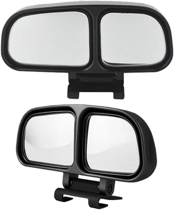 /#/（2-pack） Döda vinkeln speglar, Rund ramfri 360° Rotera Justera/#/