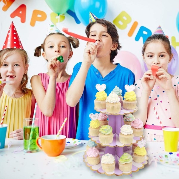 (32cm*30cm)Cupcake Stativ 3-lags Papp Stativ for Baby