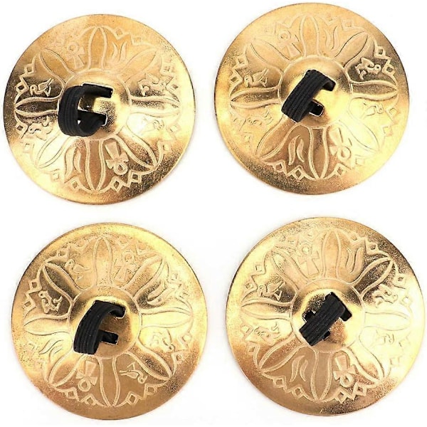 2 par / 4 stk. Amerikanske mavedans finger zills/sagats/cymbaler