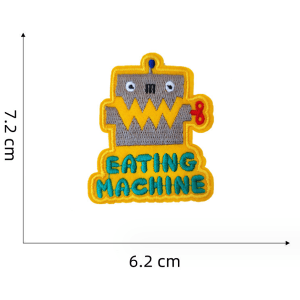 10 stykker Little Monster Broderi Iron-on Patch, Broderi Sti