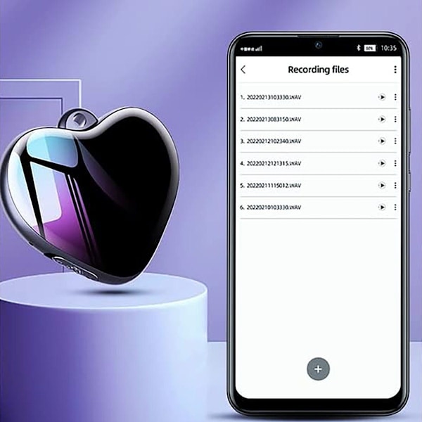 #4GB, Minihalsband Ljudinspelare - Hög Upplösning Brusreducering#