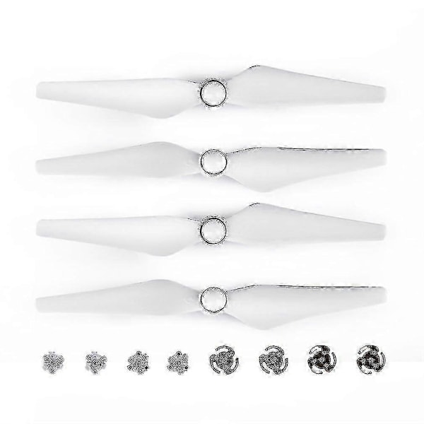 1 Par 9450 Propper Propeller Ccw Cw til DJI Phantom 4, Hvid