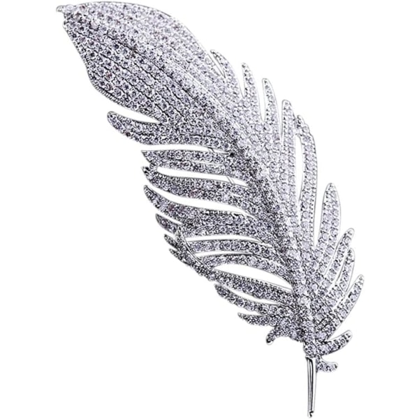 Retro Feather Brooch Decoration Brooch Women Dress Feathers Broo