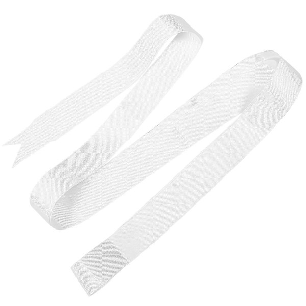 1 st Enkelt Brudbälte Elegant Midjedekoration Stilfullt Brudklänningsbälte DIY Rosett Midjebälte Elegant Brudtärne Girdel för Kvinnor som Bär Vitt