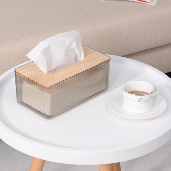 *Nordisk minimalistisk kreativ tissueskasse husholdning stue pumpekasse tissuepapir restaurant serviet opbevaringsboks ins sort*