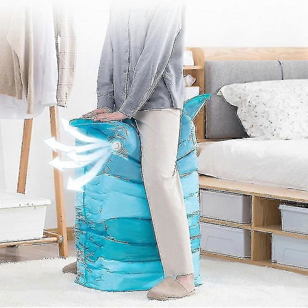 Vakuumpump för hemmet, elektrisk pump, reseklädförvaringspåse, elektrisk förseglingsmaskin (1 st - vit)