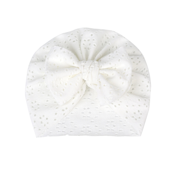 Hengittävä Pehmeä Iso Jousi Hattu Beanie Lakki Pääpanta Vauvalle Tytölle