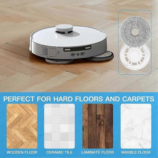 Moppekluter med holder for T30 Pro Omni/T30 Omni/T30S/T30S Combo robotstøvsuger, reservedeler