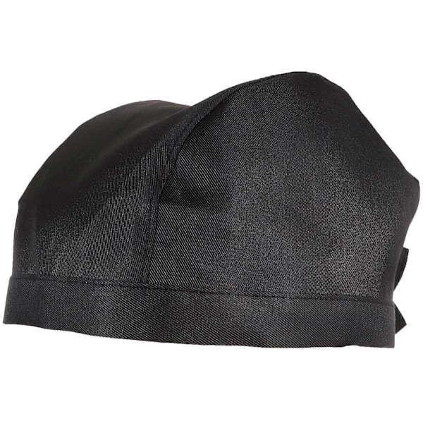 Moderigtig kokkehue køkken catering skull ribbon turban (sort)