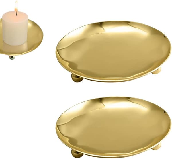 #2 stk. søylelysstaker Lysestaker Retro søylelys#