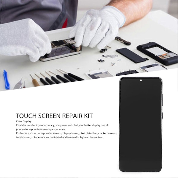 Touch Screen Reparationssæt Organisk Lysdiode Telefon Fuld Samling Touch Screen med Reparationsværktøj til S20