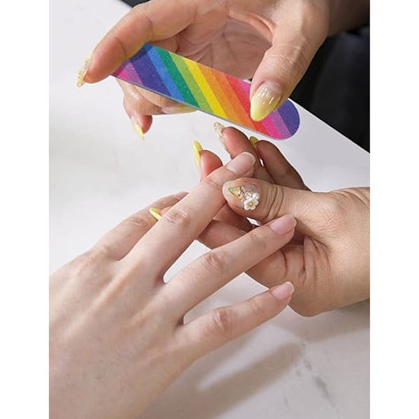 Nagelfilsset (50 st, 9*2*0.4cm) för nagelsalong och hem