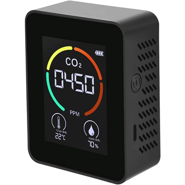*Luftkvalitetsmonitor CO2-luftdetektor Kuldioxiddetektor Temp*