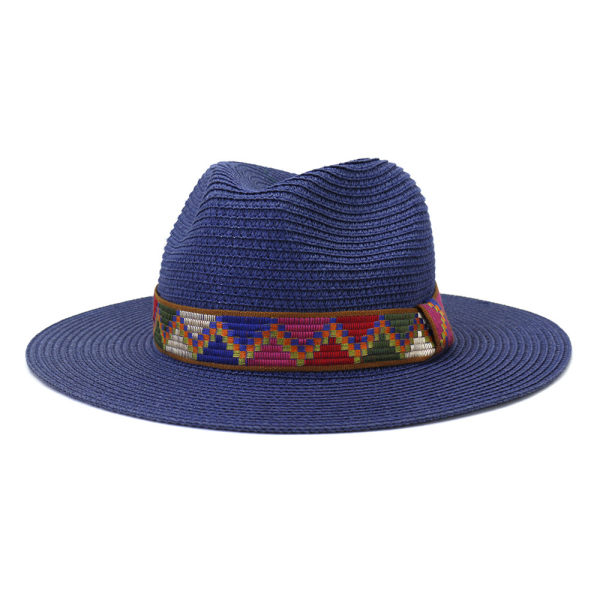 /#/Wide straw hat, fine original Panama hat protection 50+/#/