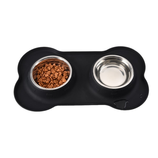 /#/Dog Bowl Stainless Steel Dog Bowls Food Water Pet Feeder with No/#/