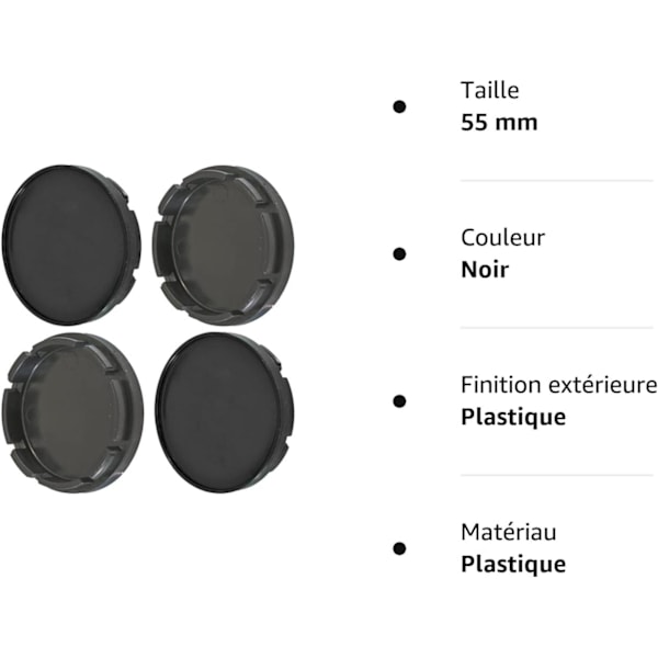 4 navkapsler på 56 mm