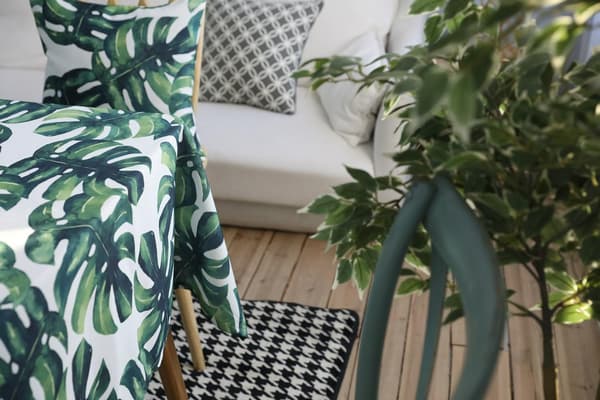 *Drizzle Dugedug Planter Monstera Palme Grønt Blad Rektangulær T*