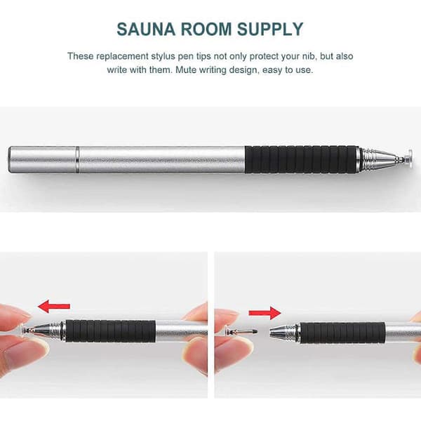 Universal Stylus Erstatningsskive Tips Presisjon Rund Form Utskiftbare Tips