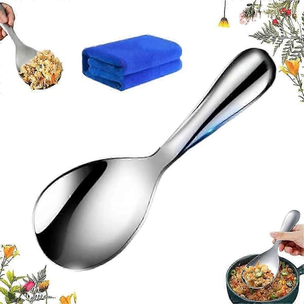 Ske Rustfrit Stål Risske Tyk Non-Stick Husholdnings Non-Stick Ris Rustfrit Stål Ske Sæt
