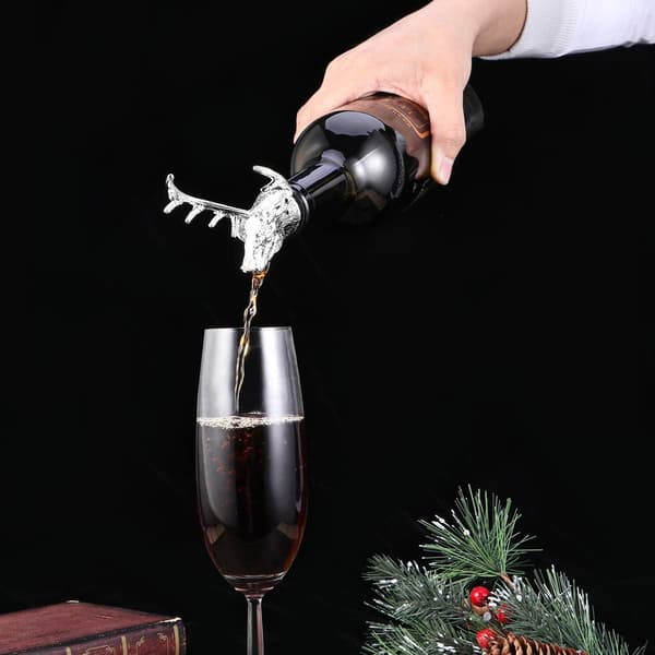 /#/Hjorthuvud Vinstoppare Vinpip för Vin Flaskor/#/