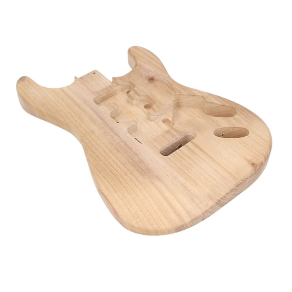 Ufærdig guitar krop til SSH stil, forborede huller, Paulownia træ, elektrisk guitar krop til DIY musikinstrument