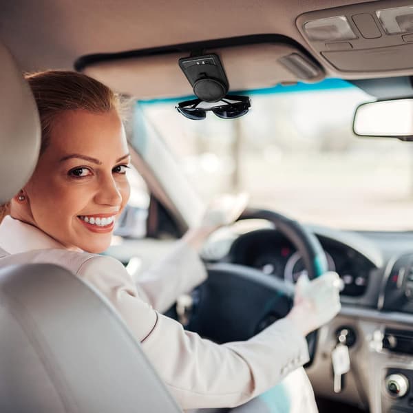 Brilleholder til bil, universell solskjerm, solbriller, klips, Lea