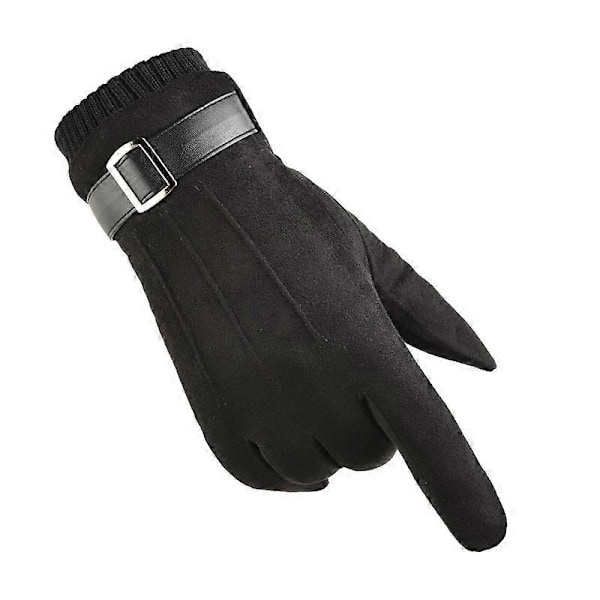 2 stk. Vinter Varme Touch Screen Handsker til Mænd Kvinder Termisk Ruskind Fleece Foret Anti-Slip Vinter Vanter til Udendørs Sport Kørsel Cykling Vandring Løb